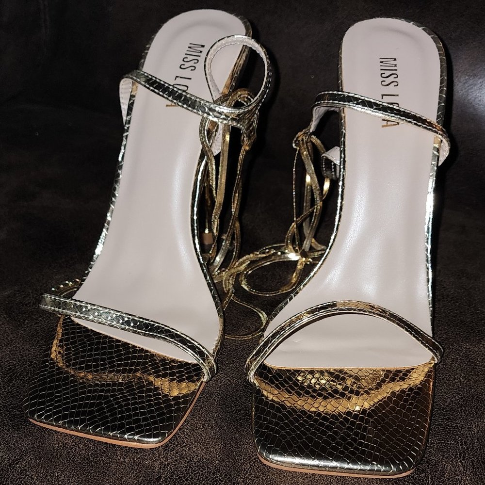 Gold heels